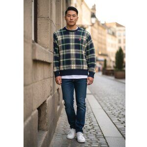 Vintage 90s Polo by Ralph Lauren Men's Cotton Sweater Size XL? Golf Crest Patch